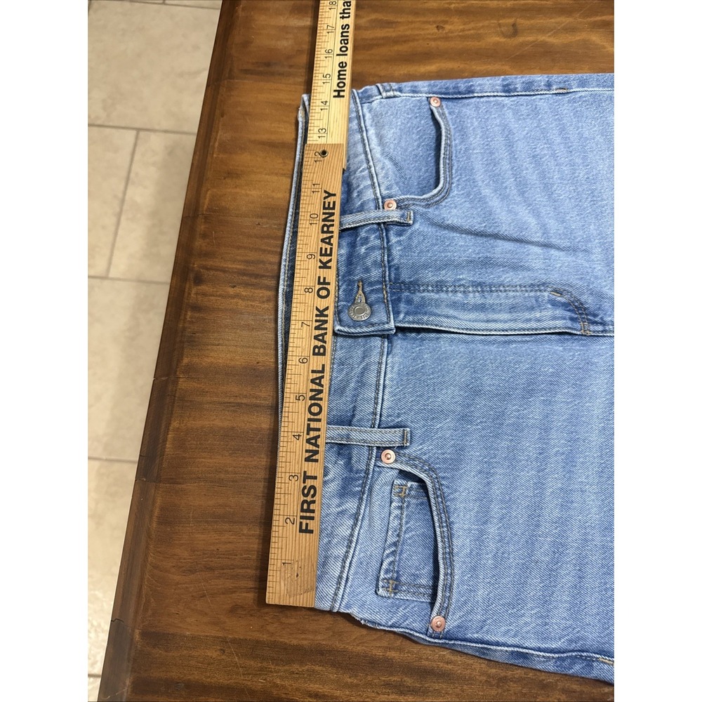 Ann Taylor LOFT The Wide Leg High Waist Jeans Size 2 Wide Leg Raw Cuff - Picture 6 of 9